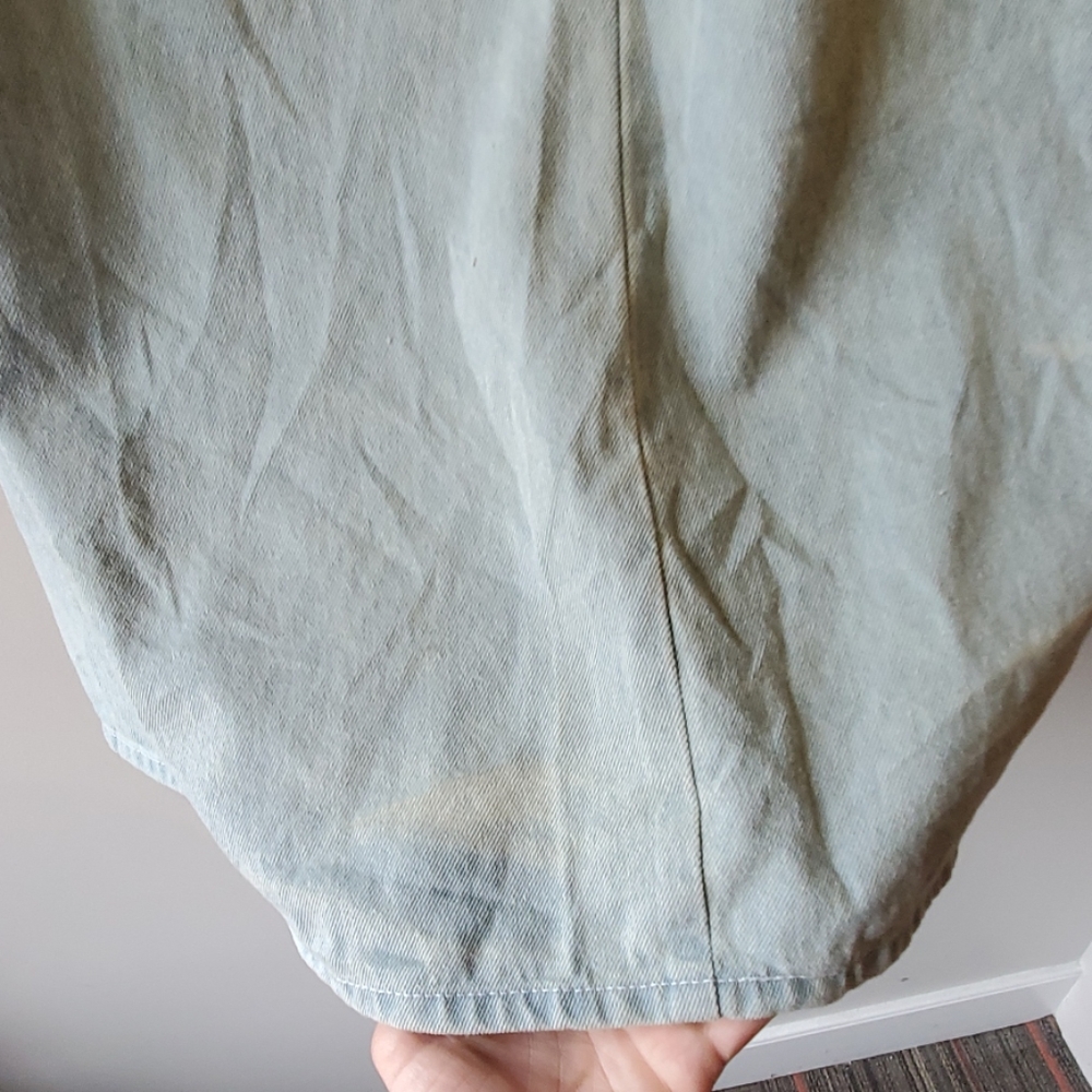 80s Drop Waist Denim Skirt - Vintage - Picture 3 of 5